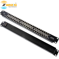 Panneau de raccordement pour réseau Ethernet RJ45 1U, montage sur rack 24 ports, 100 mb/s, injecteur POE passif