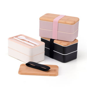 बांस कवर गेहूं फाइबर दोपहर के भोजन के बॉक्स पर्यावरण के अनुकूल चावल भूसी दोपहर के भोजन के बॉक्स - Product Image 5