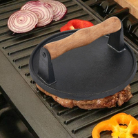Presse à hamburgers ronde en fonte antiadhésive et écologique pour la cuisine domestique – Offre spéciale