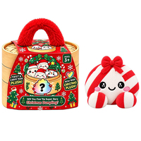 Jouet anti-stress en peluche de 10 cm, design de Noël, en forme de boulette, mignon, à presser, avec cuiseur vapeur