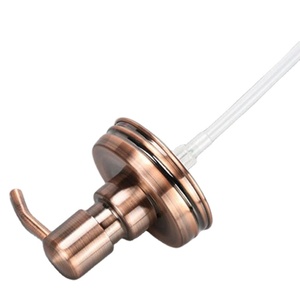 Tùy Chỉnh 70 Mét Đen Đồng Bạc Thép Không Gỉ <span class=keywords><strong>Mason</strong></span> <span class=keywords><strong>Jar</strong></span> Nắp Dầu Gội Lỏng Xà Phòng Dispenser Tay Vít Chai Lotion Bơm Cap - Product Image 3