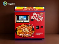 Distributeur automatique de frites à température uniforme, distributeur automatique de burgers étanche, entièrement automatique pour l'extérieur