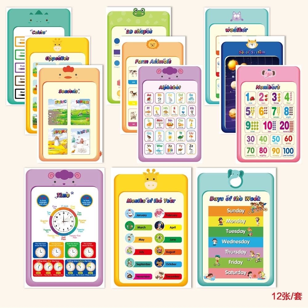 12 affiches éducatives de type A par lot