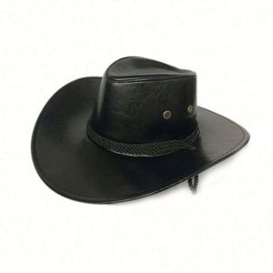 Chapeaux de cowboy mexicains en cuir PU pour hommes, style tendance, pour l'extérieur, vente en gros - Product Image 6