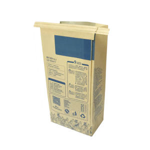 Paquets de <span class=keywords><strong>micro</strong></span>-ondes sulfurisés d'approvisionnement d'usine sacs en papier popcorn puce avec fenêtre - Product Image 3