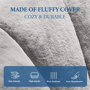 Confortable géant monoplace surdimensionné beige rembourré rond canapé chaises désossé <span class=keywords><strong>coussin</strong></span> rond pouf chaise paresseux pouf canapés - Product Image 6