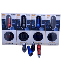 Chargeur de voiture double USB3.1A Câble trois-en-un pour téléphone portable et données avec allume-cigare 12-24V Chargeur de téléphone pratique
