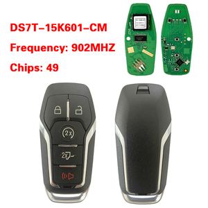 Chiave Intelligente CN018083 per Ford con 5 Pulsanti, Frequenza 902 MHz, Transponder HITAG-Pro, Codice Parte DS7T-15K601-CM, Accesso Senza Chiave - Product Image 1