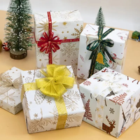 Papier d'emballage cadeau kraft imprimé personnalisé de qualité supérieure 100GSM