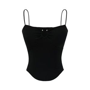 เสื้อกล้ามแฟชั่นผู้หญิงแบบสั้น คุณภาพสูง ดีไซน์เรียบง่าย รุ่นใหม่ ขายดี - Product Image 5