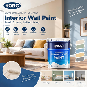 <span class=keywords><strong>สี</strong></span>ทาภายในแบบด้านและแบบเงา KOBG DIY <span class=keywords><strong>สี</strong></span>ลาเท็กซ์อะคริลิกสูตรน้ำ สำหรับทาผนัง VOC ต่ำ กลิ่นน้อย ล้างทำความสะอาดได้ แห้งเร็ว ขนาด <span class=keywords><strong>1</strong></span> <span class=keywords><strong>แกลลอน</strong></span> - Product Image 6