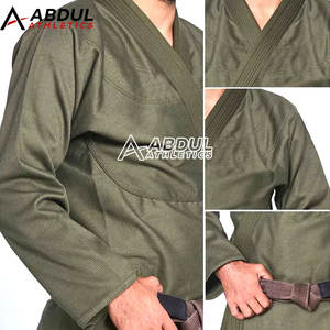 ชุดยูโด BJJ ผ้าคอตตอนผสมโพลีเอสเตอร์ ผลิตตามแบบ OEM น้ำหนักเบา สีตามสั่ง ระบายอากาศได้ดี - Product Image 6