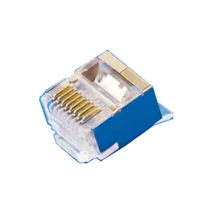 公共公司UL批准的以太网CAT6A，带插入短体FTP 8P8C模块化连接器RJ45插头