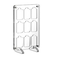 Étui de protection magnétique compatible Nintendo 3DS avec 6 emplacements pour cartouches, boîte de rangement transparente en acrylique pour cartes de jeu