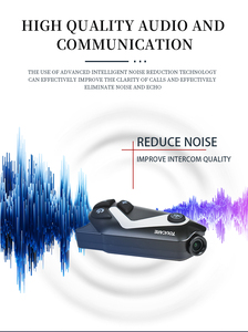 Casque de <span class=keywords><strong>moto</strong></span> intelligent T50S avec interphone, portée 1200m, interphone mesh sans coupure, casque Bluetooth durable et étanche - Product Image 5