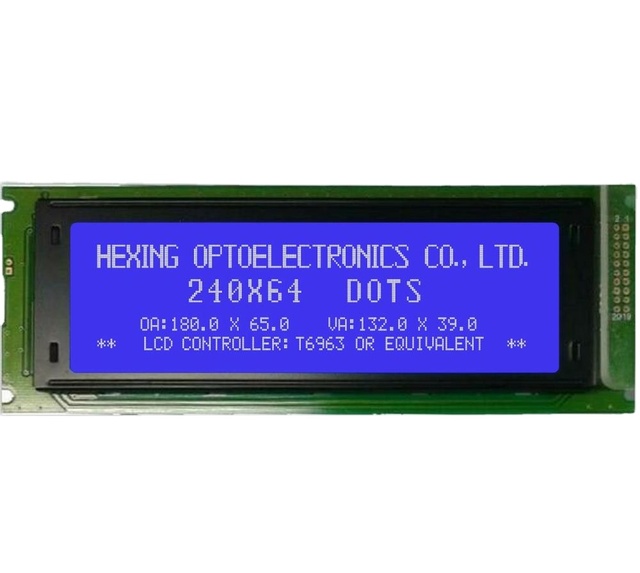5.2 Inch 240X64 Dots Graphic T6963C 240x64 LCD Display Module 24064 Dot Matrix Display Module