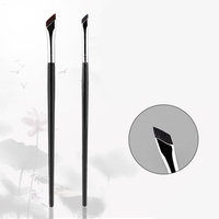 YDINI kuas makeup murah, Liner Mata datar alis ultra halus tipis datar bersudut kuas Eyeliner grosir