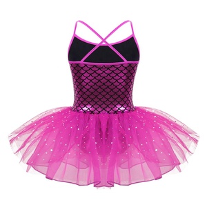 Costumi da <span class=keywords><strong>Ballo</strong></span> da Sirena per Bambine con Stampa a Squame, Body da Ginnastica Professionale, Tutù da Balletto, <span class=keywords><strong>Abiti</strong></span> da Balletto per Ragazze - Product Image 4
