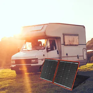 80W 18V Flexible Foldable Solar Panel For Camping Boat RV Travel Home Car