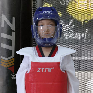 <span class=keywords><strong>Casco</strong></span> Protector de <span class=keywords><strong>Taekwondo</strong></span> y Karate de Alta Calidad y Duradero Color Blanco y Azul - Product Image 6