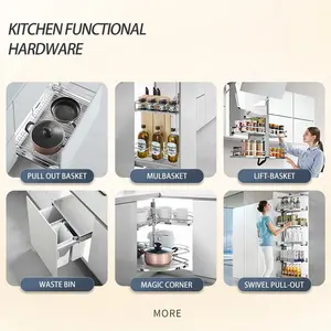 SUOFEIYA High End Custom Complete Luxury Modern Matt Silver Lacquer Smart Kitchen Cabinet