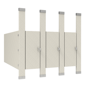 Cloisons de toilettes modulaires montées au <span class=keywords><strong>plafond</strong></span> pour centre sportif moderne, cloison de séparation de salle de bain commerciale, espaces publics - Product Image 1