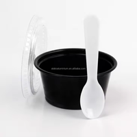 Fuling clair 1oz 1.5oz 2oz 3.25oz 4oz 5.5oz en plastique Mini petites tasses à soufflé Jello 30 cc tasse à sauce ail avec couvercle