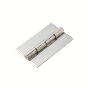 Bisagras Soldadas de Acero Inoxidable Hua Jin, 2.5mm de Espesor, Apertura de 180 Grados, Diseño sin Orificios para Equipos Industriales - Product Image 1