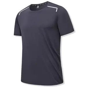 AOLA-T-shirt de sport en polyester spandex pour homme, t-shirt transparent en nylon à col en v et à manches courtes