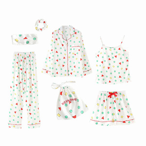 Vendita all'Ingrosso di Abbigliamento <span class=keywords><strong>da</strong></span> <span class=keywords><strong>Notte</strong></span> Femminile, Camicie <span class=keywords><strong>da</strong></span> <span class=keywords><strong>Notte</strong></span> Sexy in Raso e <span class=keywords><strong>Seta</strong></span>, Set Pigiama Morbido - Product Image 5