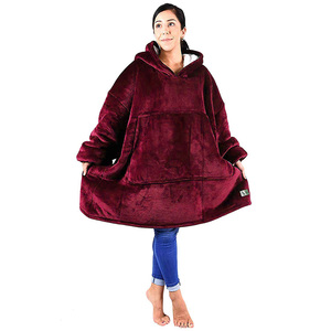 Caldo di Grandi Dimensioni Sherpa Coperta <span class=keywords><strong>Con</strong></span> Cappuccio <span class=keywords><strong>Felpa</strong></span> - Product Image 2