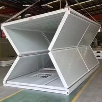 Traitement de l'exportation personnalisée Double aile boîte pliante conteneur agrandissement maison bâtiment préfabriqué