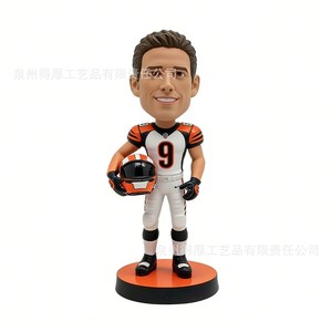 Custom Racing Driver <b>Bobblehead</b> Figurine Resin Craft Decorations Ivory White BHJ-089 - Product Image 1