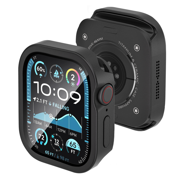 42 46 49mm 3 in 1 Premium Transparent Aluminum Waterproof Cover With Screen Protector Watch Case for Apple Watch Ultra 2 3