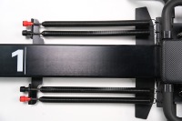 Équipement de yoga et de fitness haut de gamme, lit en aluminium noir, Micro Xformer, machine de Pilates Reformer, Microformer