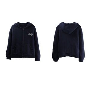 Maglione Casual da <span class=keywords><strong>Donna</strong></span> Venduto Direttamente dalla Fabbrica, <span class=keywords><strong>Cardigan</strong></span> Unisex con Cappuccio, Tinta Unita, Lavorato a Maglia con <span class=keywords><strong>Zip</strong></span> e Maniche Lunghe - Product Image 2