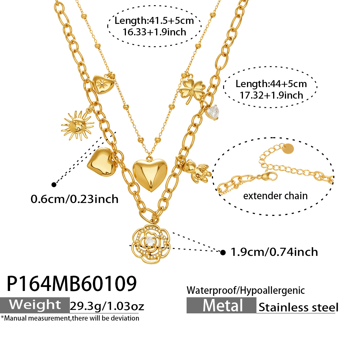 P164-สร้อยคอทอง-415 ซม.