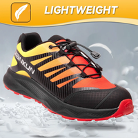 JIANKUN CE nouveau lacet automatique à la mode bout en acier respirant imperméable chaussures de sécurité de sécurité pour dames femmes laboratoire
