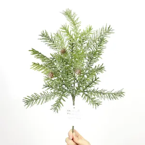 Fausses plantes en feuille de palmier, vente en gros, pick d'arbre de pin, branches