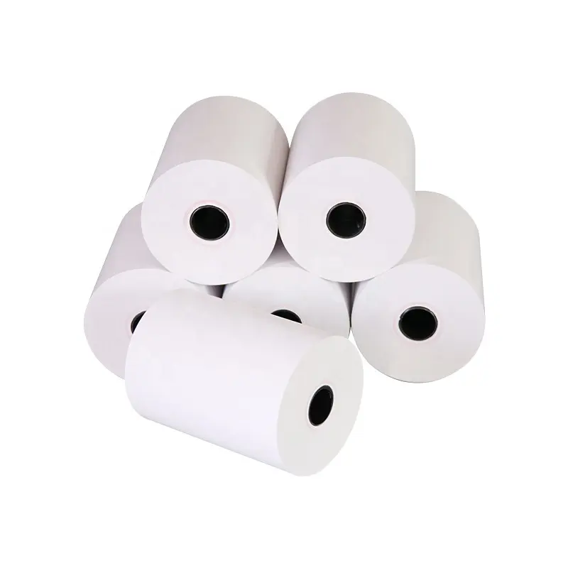 Wholesale 70grams 57x50mm 20m/Rolls 58mm Thermal Paper Roll POS Paper Roll Cash Register Paper