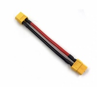 Connecteur personnalisé XT60 XT90, rallonge de batterie parallèle à double câble, séparateur en Y avec fil en silicone 14AWG pour batterie et moteur RC