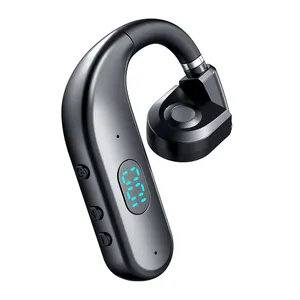 T50 Wireless Bluetooth 5.3 Universal Hook Earphones Sports Business Single Ear Headset Handsfree headphones With Mic Smartphone