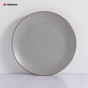 Service de vaisselle moderne de luxe, nouveau design gris, assiettes à dîner, fournitures hôtelières, service de table pour restaurants - Product Image 4