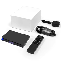 Boîtier TV Android 14 4K Quad Core en gros Amlogic S905X5M WiFi 6 pour 5.4 2GB/4GB RAM 16GB/32GB ROM Gigabit Ethernet OEM/ODM