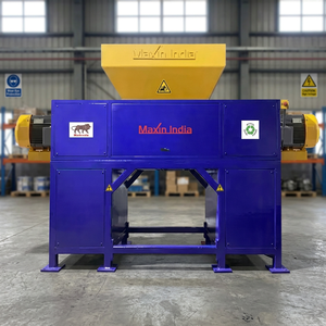 Broyeur de tissu FRP le plus populaire, semi-automatique à double arbre, 500 kg/h, machine de broyage de plastique électrique pour usage industriel - Product Image 1