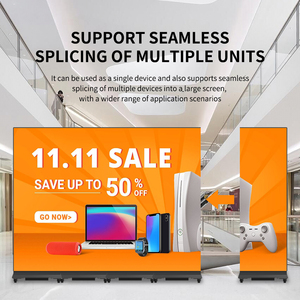 จอแสดงผลโฆษณาแบบพกพา LED สีเต็มรูปแบบ GOB สำหรับใช้งานภายในอาคาร P2.5 พับได้ พร้อมซอฟต์แวร์ฟรี จอแสดงผลดิจิทัลสำหรับภาพยนตร์ - Product Image 6