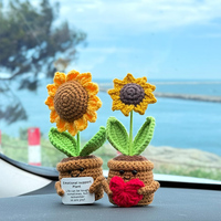 Jouets en peluche sur le thème des plantes, faits main au crochet, rembourrés en coton PP, vente en gros d'usine, jouets doux en vrac, unisexe