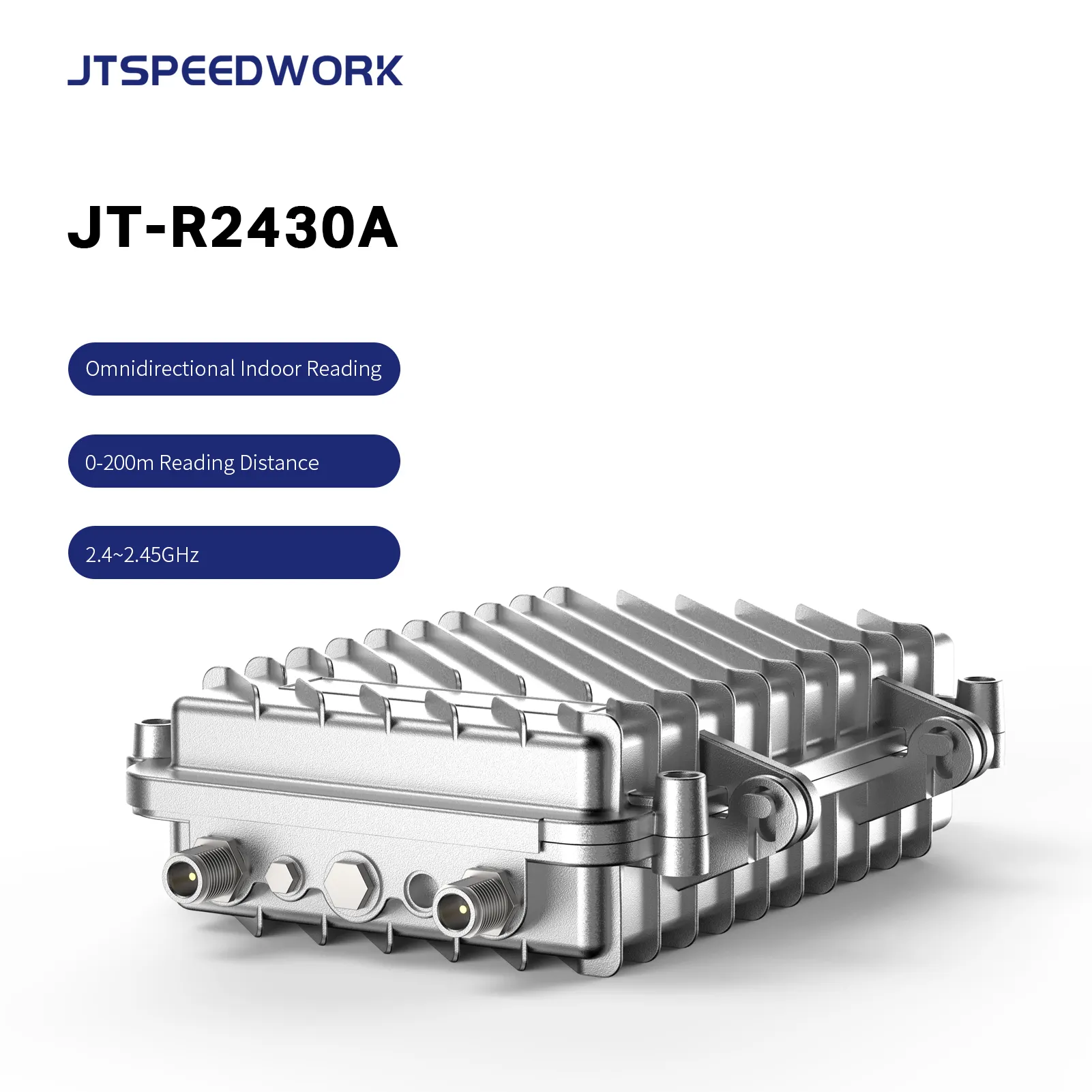 JT-R2430A 2,4g RFID-Lesegerät Mini-GPS-Tracker Passen Sie den passiven RFID-Tier-Tag-Kartenleser mit großer Reichweite mit Java an