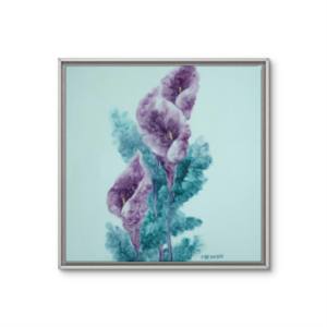 <span class=keywords><strong>Reproduction</strong></span> 2025 de l'œuvre originale du maître Qi Yu : *Brahma Flower - Guanyin Lotus*, Peinture à l'huile pour la décoration intérieure. - Product Image 6