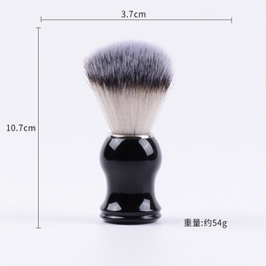 Brosse moussante de rasage <span class=keywords><strong>pour</strong></span> hommes haarborstel brosse de nettoyage de balayage de cheveux doux manche en bois brosse à barbe soins coiffure - Product Image 1